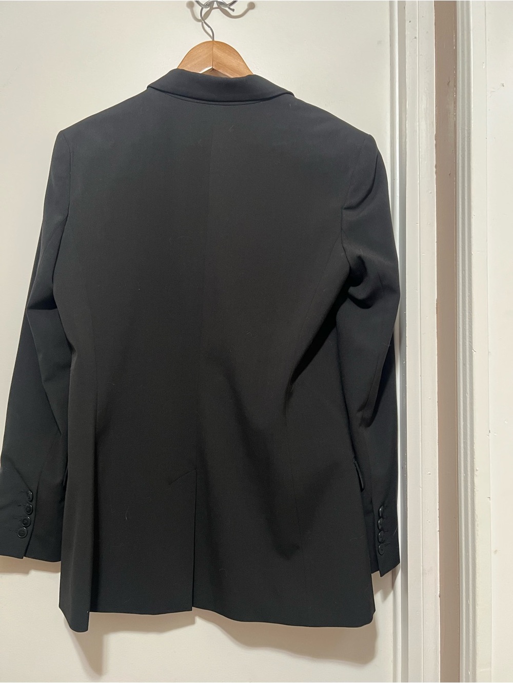 NORMA KAMALI Women’s Blazer Black Boyfriend Cut Jacket - Size 10 Career - Picture 6 of 8